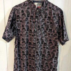 JAM SESSION Hawaiian Tropical Mens Short Sleeve